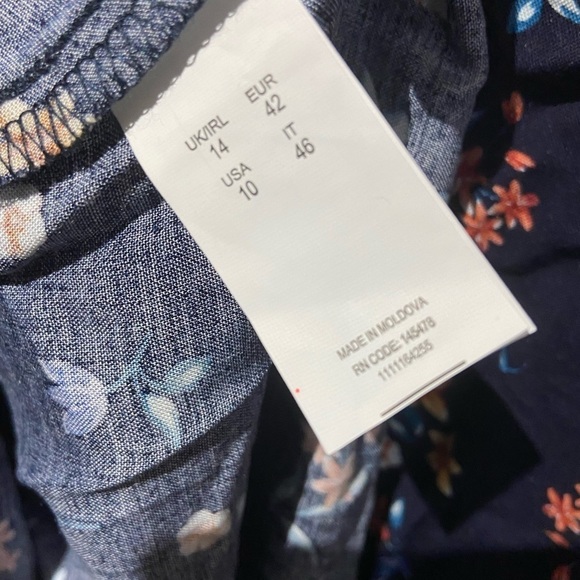 Multicoloured floral zip dress pattern summer new primark ladies size 14 - Picture 5 of 9